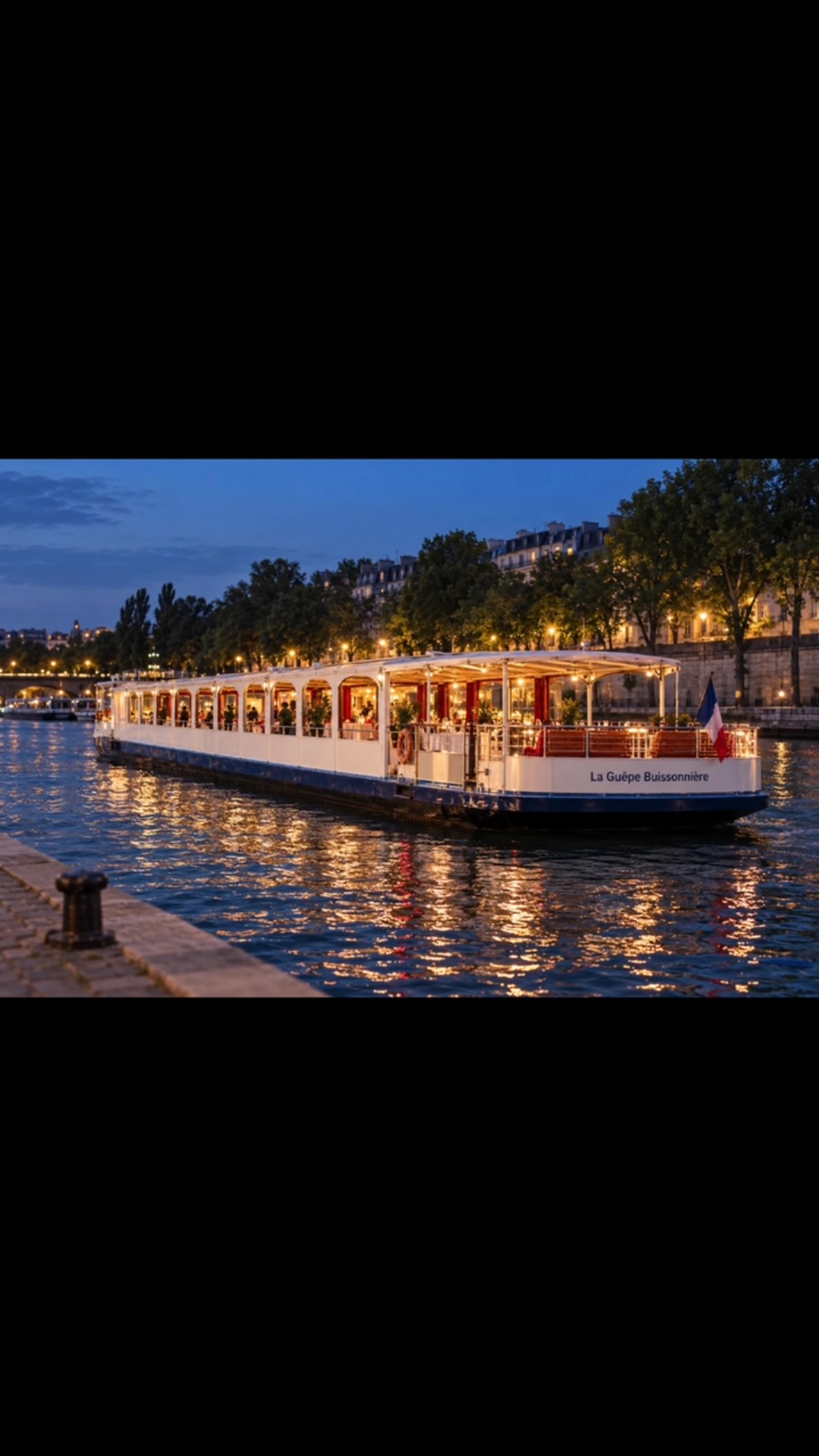 Ce soir encore en croisière à bord de la guêpe buissonnière pour un événement d’entreprise autour d’un finger food