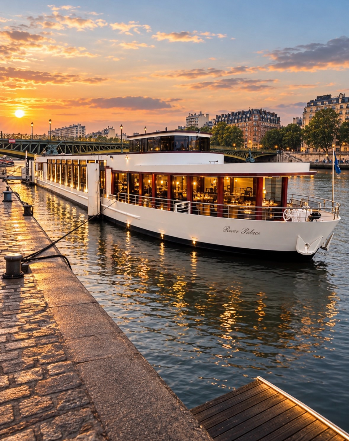 Un moment convivial et gastronomique de nouveau à bord du Rivers Palace